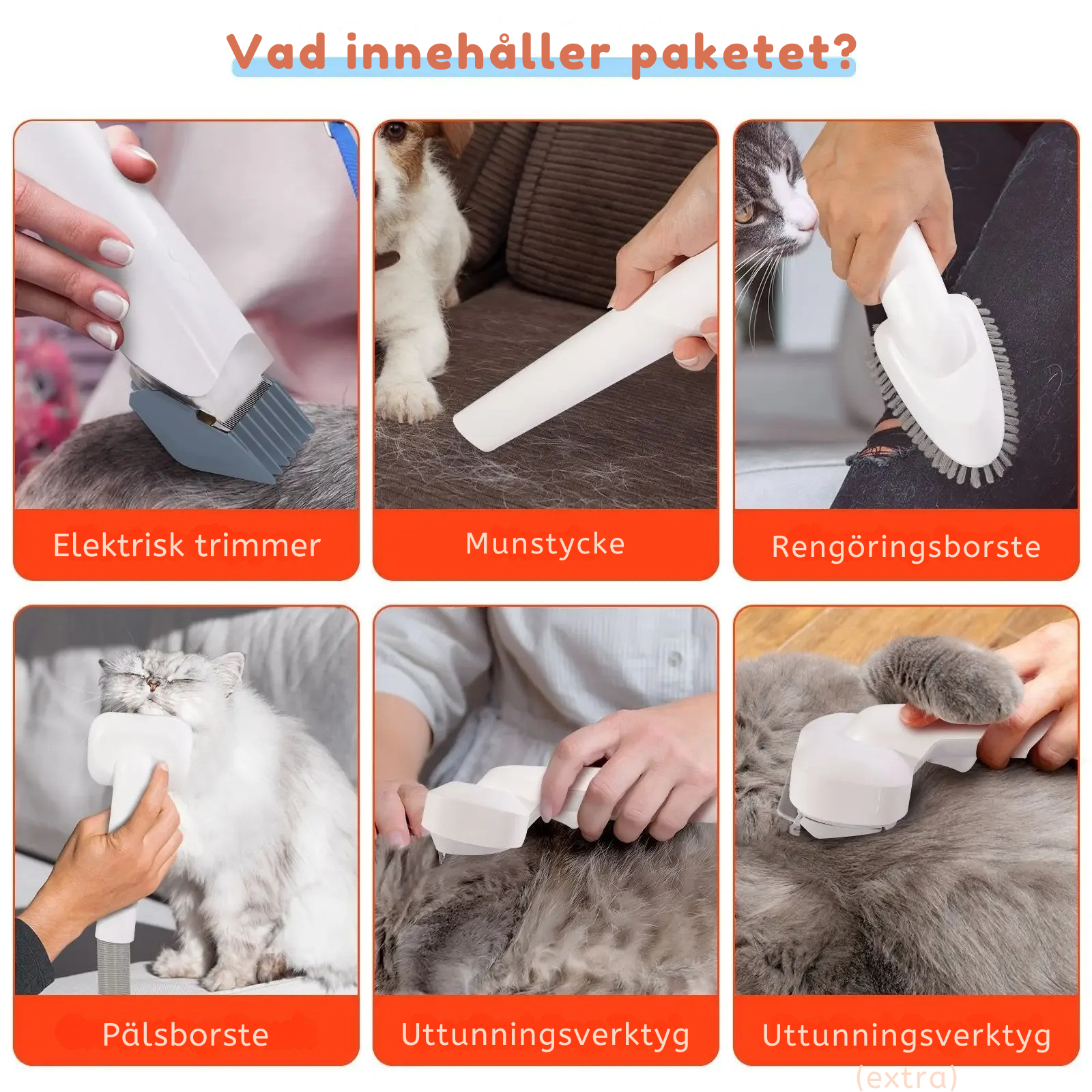 FurEase Pro 2™ Pälsvård & Dammsugare för Husdjur