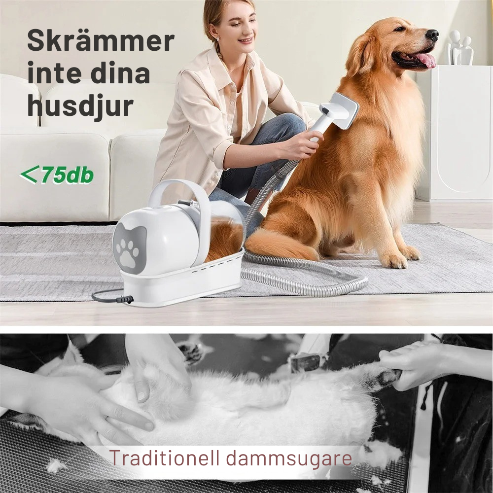 FurEase Pro™ Pälsvård & Dammsugare för Husdjur