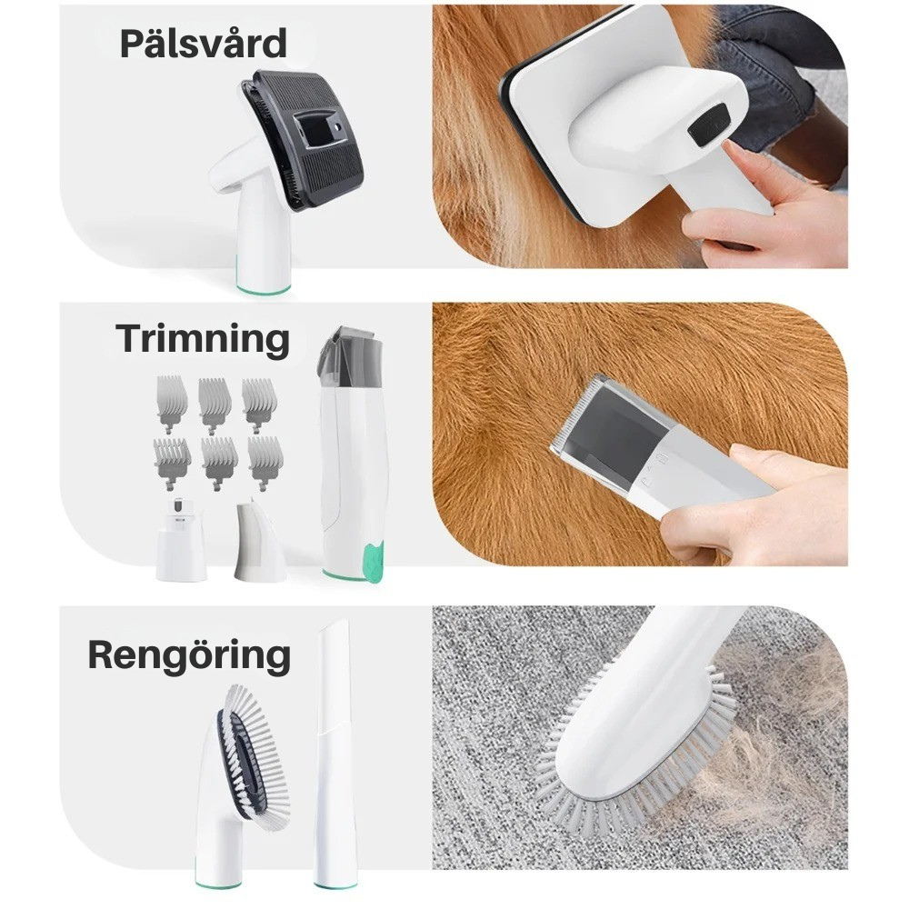 FurEase Pro™ Pälsvård & Dammsugare för Husdjur