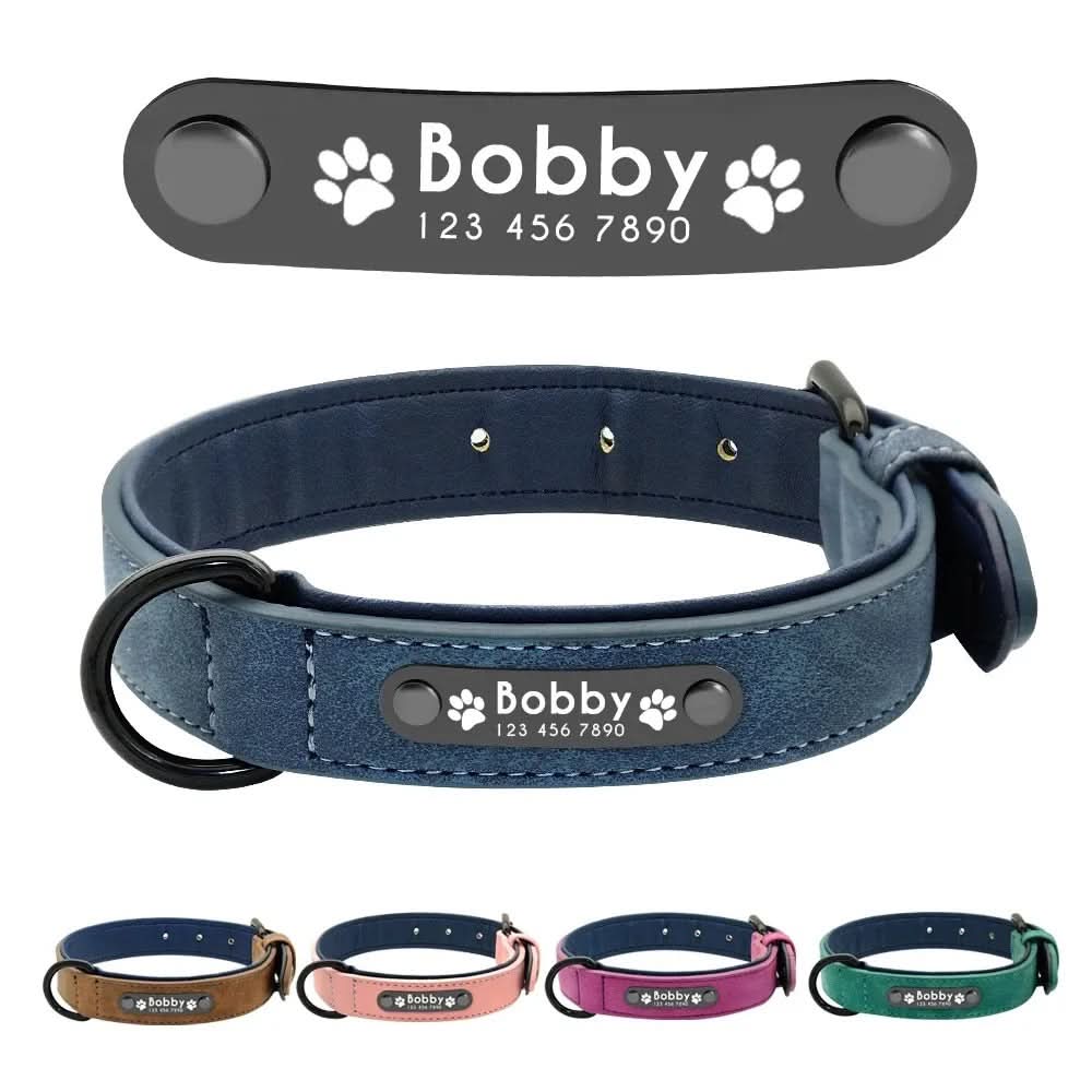 BuddyTag™ – Anpassat Hundhalsband för Trygghet & Stil
