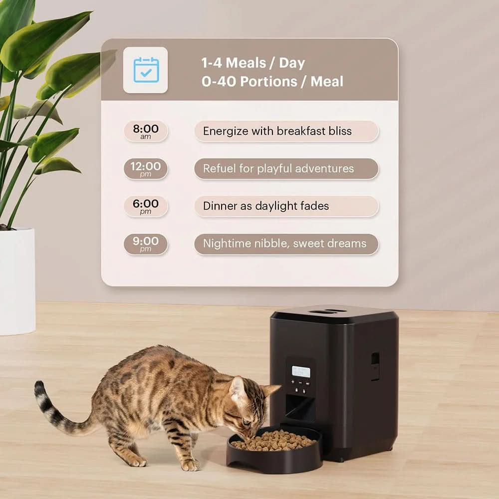 Automatisk Foderdispenser för Katter & Hundar med Smart Kontroll
