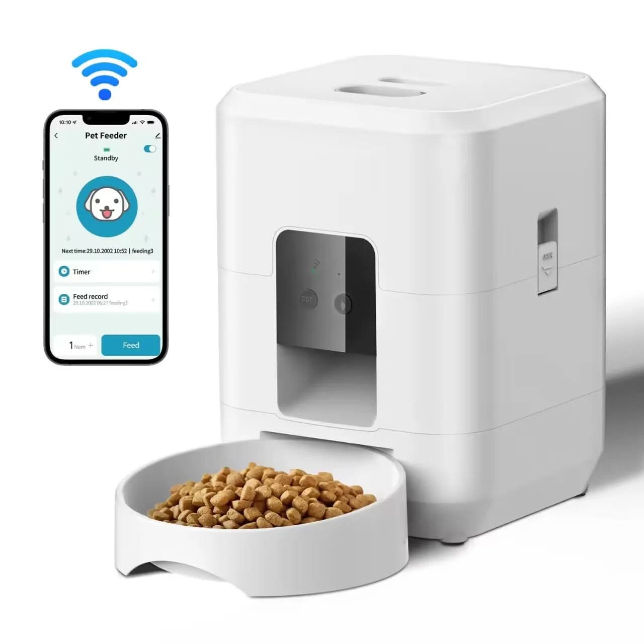 Automatisk Foderdispenser för Katter & Hundar med Smart Kontroll