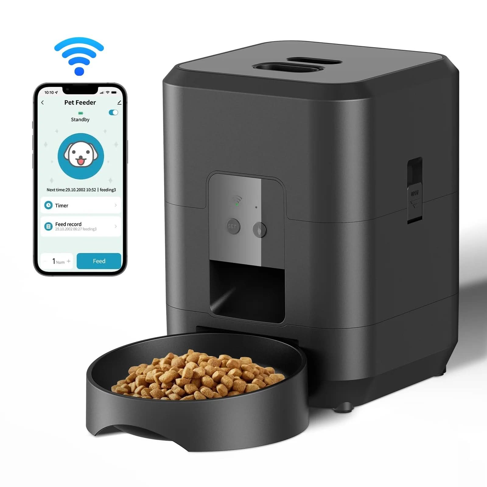 Automatisk Foderdispenser för Katter & Hundar med Smart Kontroll